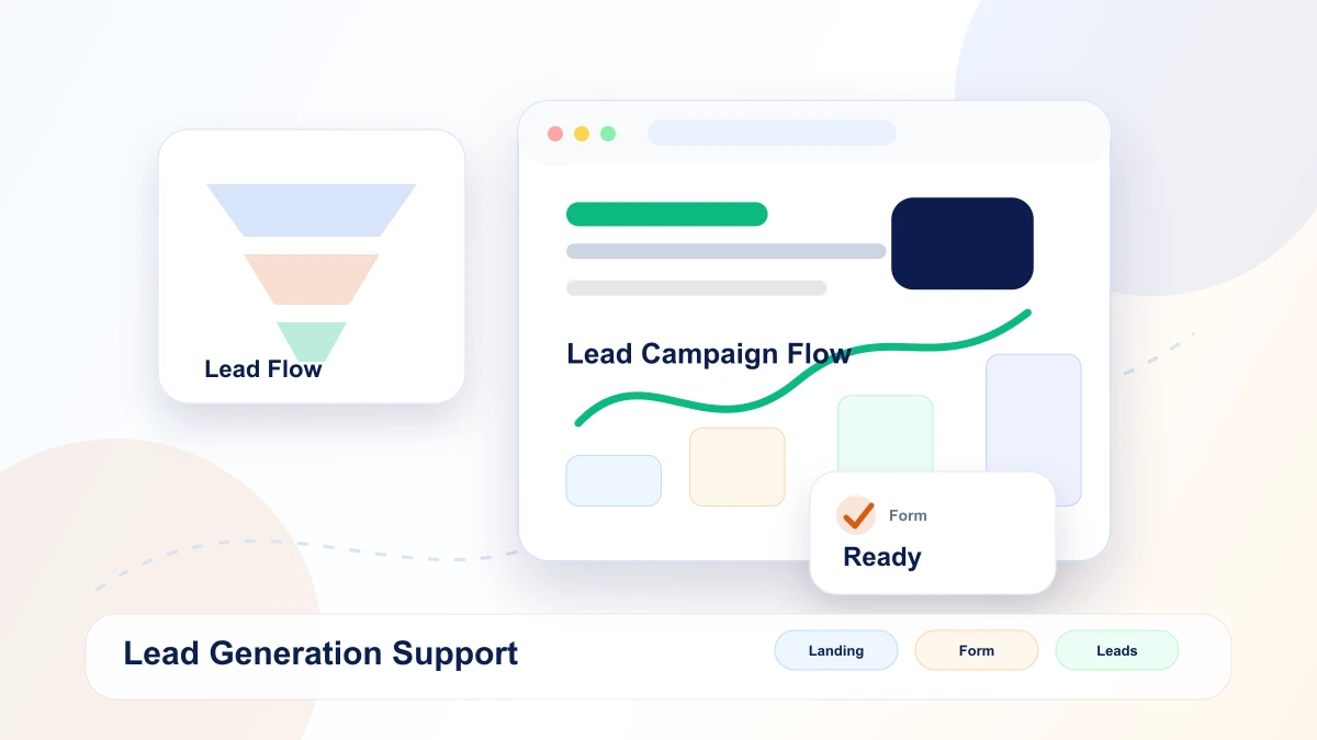 Lead generation funnel mockup