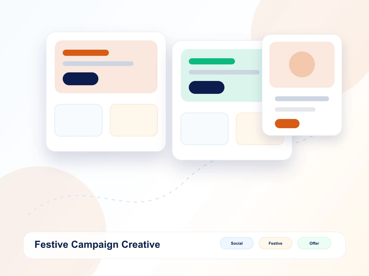 Festive campaign creative mockup