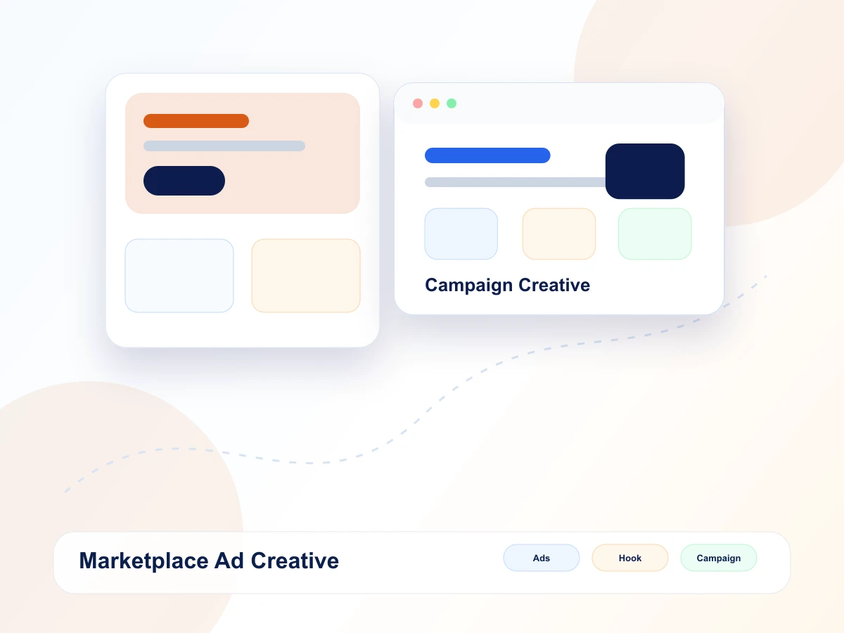 Marketplace ad creative mockup