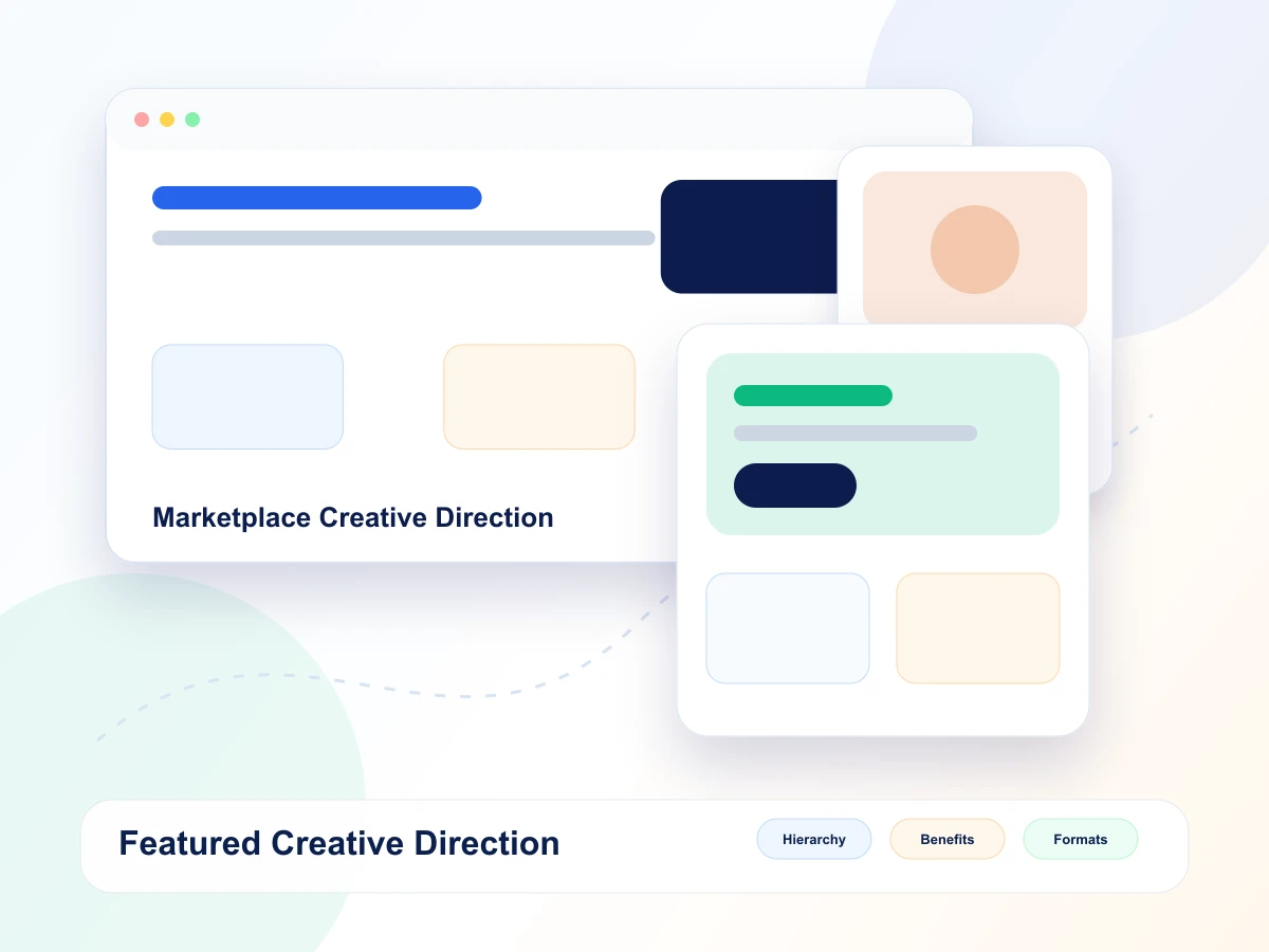 Featured marketplace creative direction mockup