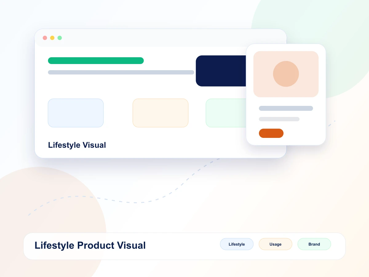 Lifestyle product visual mockup