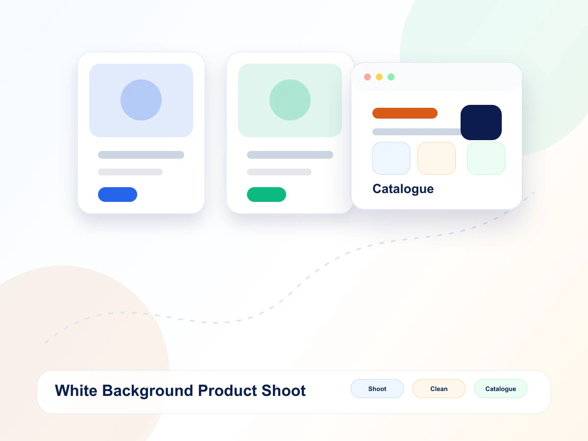 White background product shoot mockup