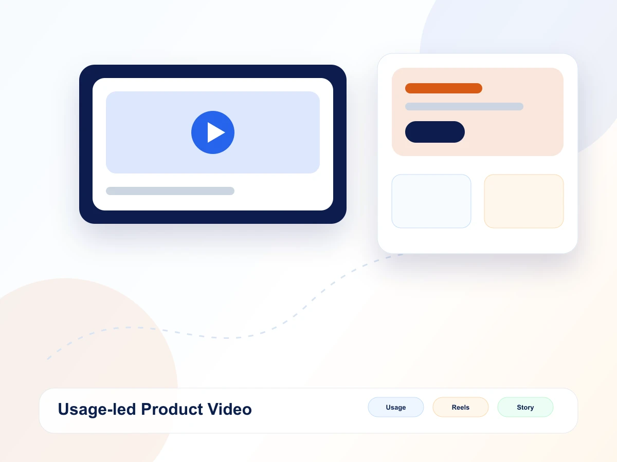 Usage-led product video mockup