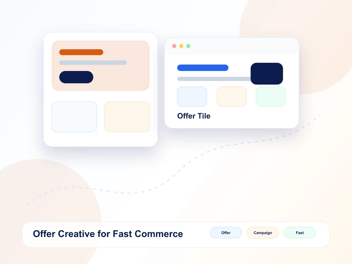 Fast commerce offer creative mockup
