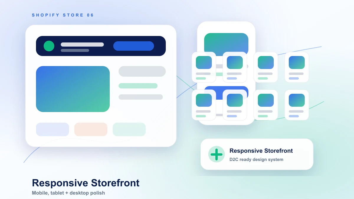Mobile responsive Shopify storefront