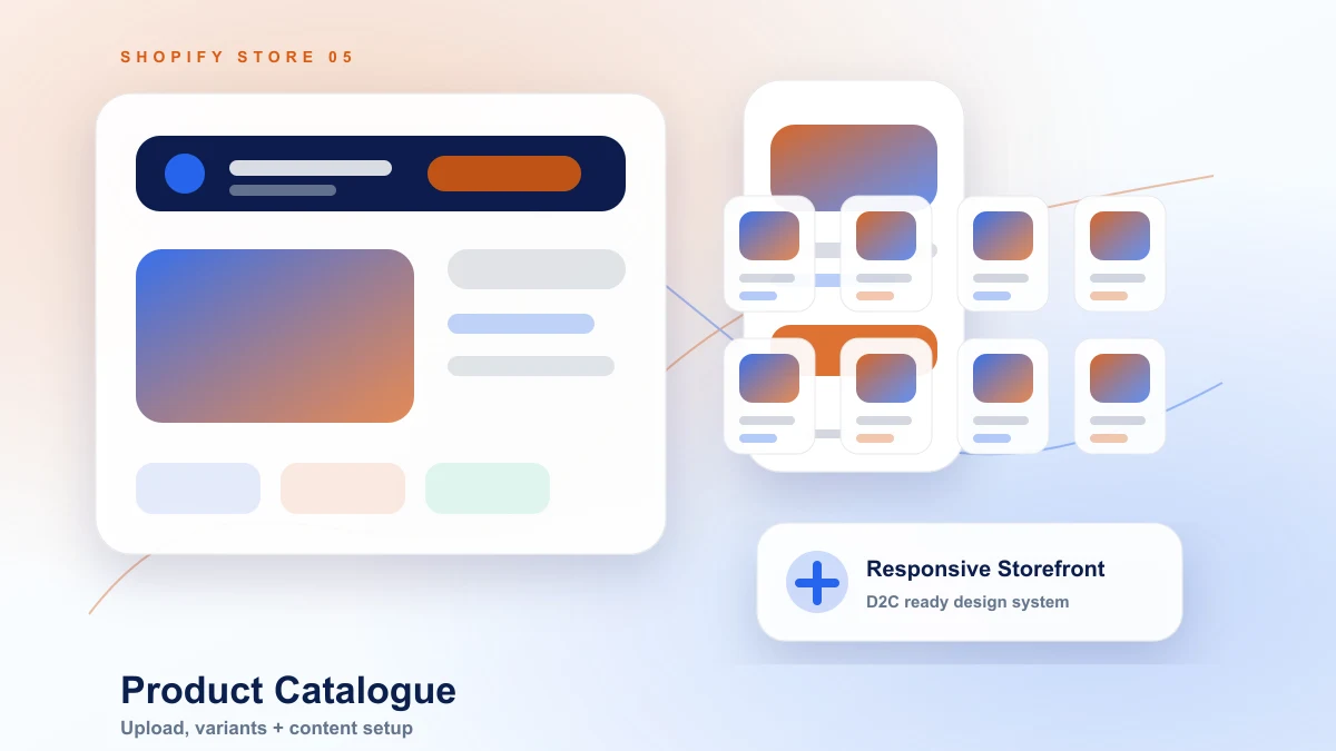 Shopify product upload catalogue screen