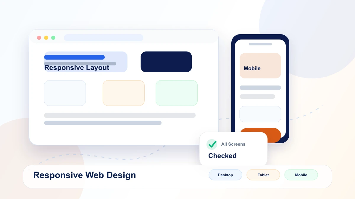 Responsive web design device mockup